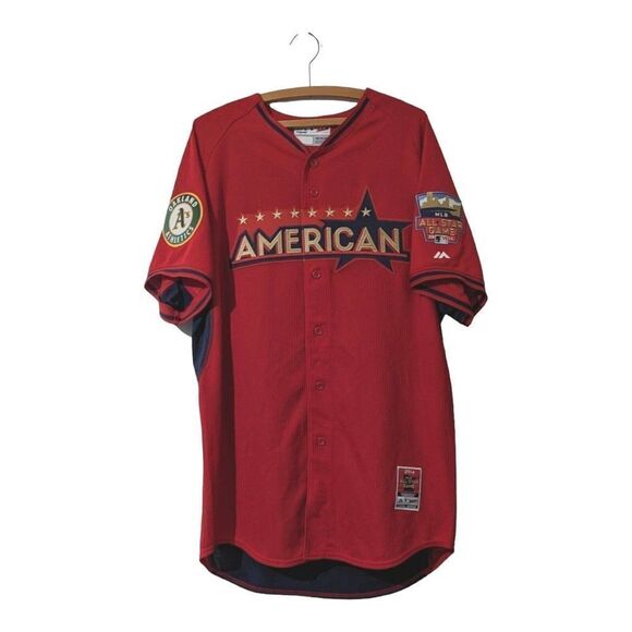 Autographed American League 2014 MLB Yoenis Cespedes All Star Majestic Jersey 46 - Picture 2 of 15